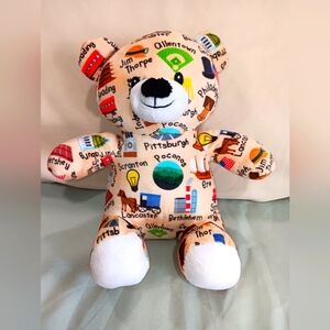 Colorful Patterned Teddy Bear
